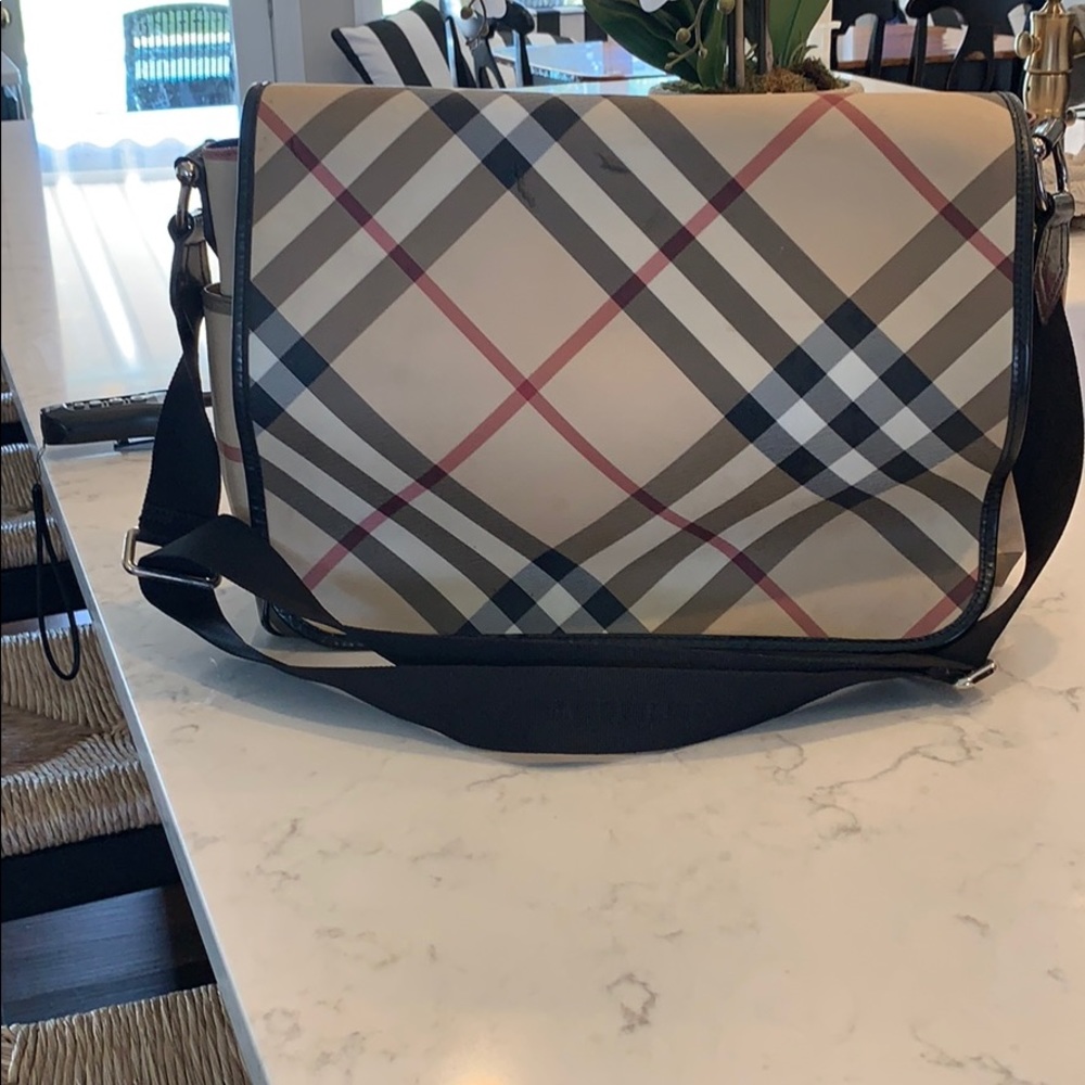 Burberry diaper bag/laptop bag